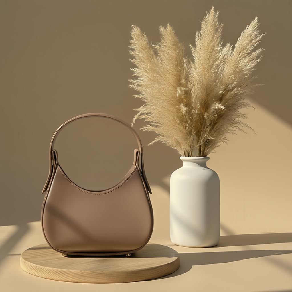 Beige Bloom Hobo